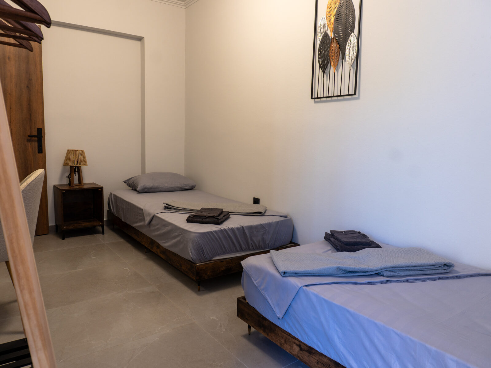 Bedroom 3 with two single beds, Casa Avgeri Afandou