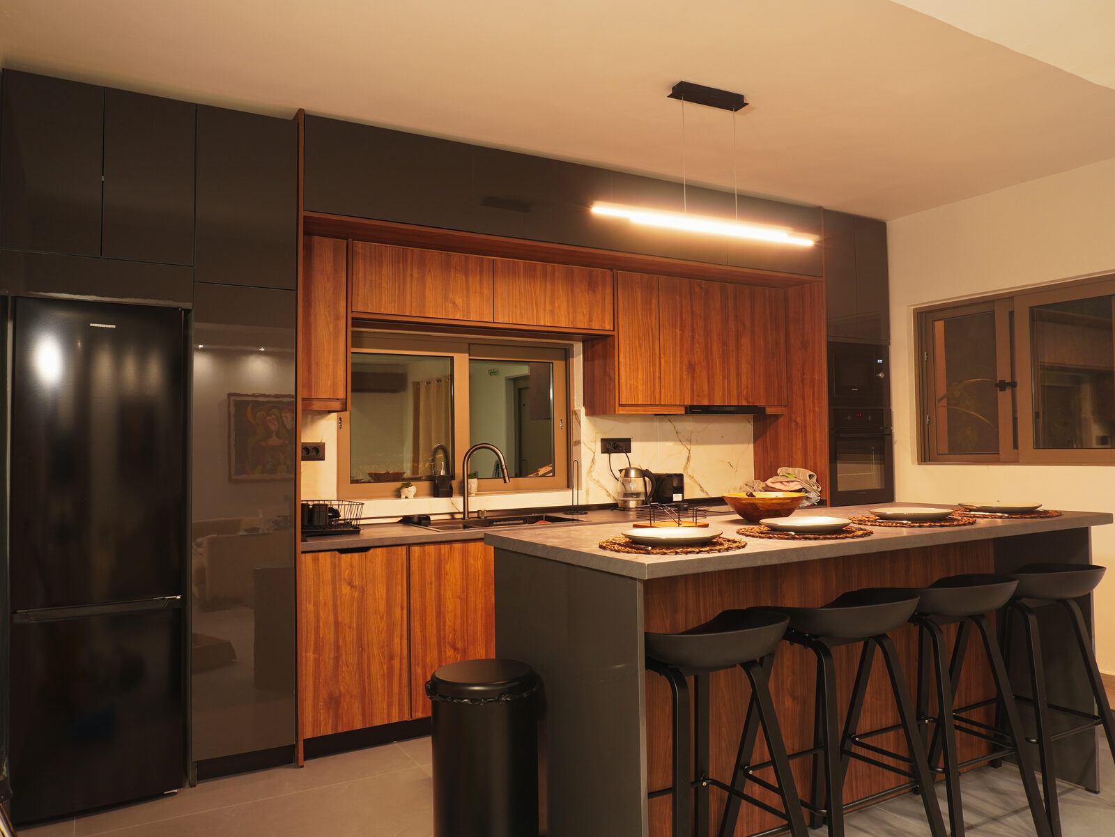Fully equipped modern kitchen at Casa Avgeri Rhodes